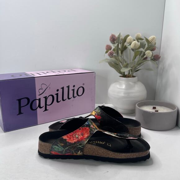 Papillio by Birkenstock Gizeh Pap Sandal Floral Bouquet Women 4 NWB Regular Fit - Picture 7 of 10